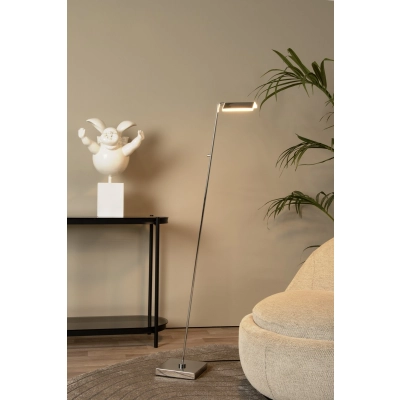 AARON - Lampa podłogowa - LED Dim. - CCT - 1x12W 2700K/4000K - Chrome 19730/10/11 Lucide